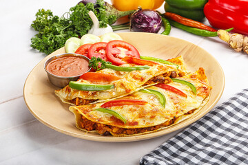 Mexican cuisine Taco with meat