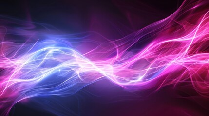 Abstract Wavy Lines with Vibrant Hues