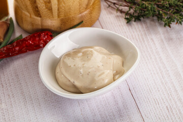 Burger sauce in the bowl