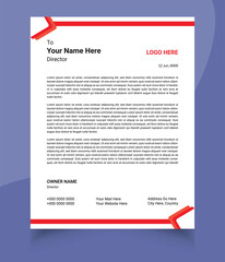 Modern business and corporate letterhead template