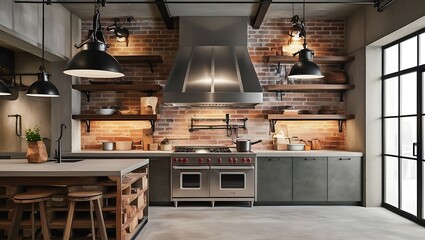 interior of a kitchen