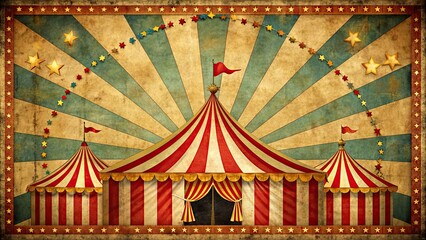 Vintage carnival or circus poster background with a retro fair aesthetic , vintage, carnival, circus, retro