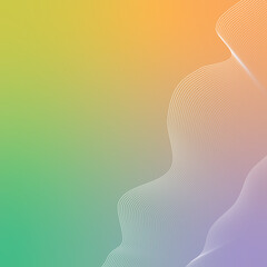 Multicolored Gradient Background with Subtle Wavy Lines