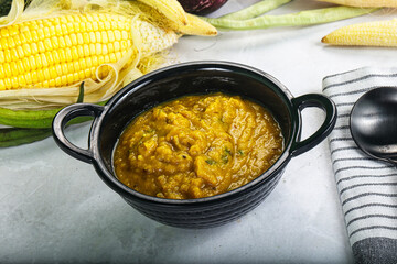 Vegan cuisine - Indian soup daal