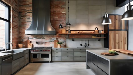 modern kitchen interior