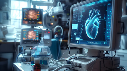 Vital Signs on Display: High-Tech Medical Monitoring"