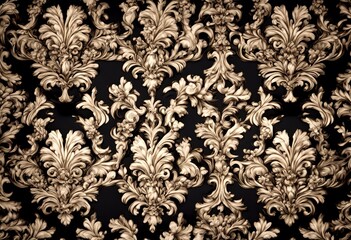 style rococo rococo pattern created background ai elegant elements damask decor repeatable ornament design baroque pattern generative wallpaper luxury damask seamless luxury ornate  
