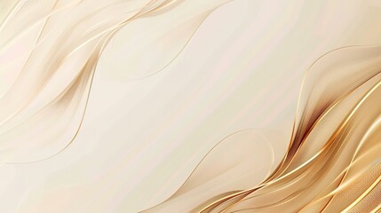Luxurious Gold and Beige Linear Background with Copyspace for Text or Design Elements