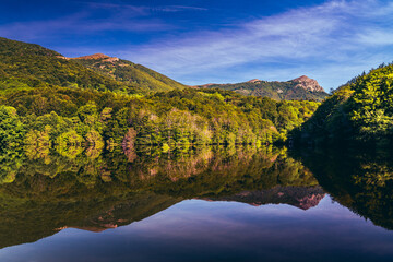 Santa Fe Reservoir in Montseny, Catalonia, Spain
