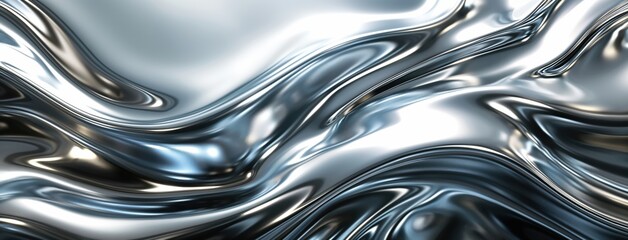 Chrome Waves Background