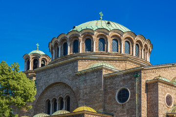 Fototapeta premium Saint Nedelya Cathedral, Eastern Orthodox Church in Sofia, Bulgaria