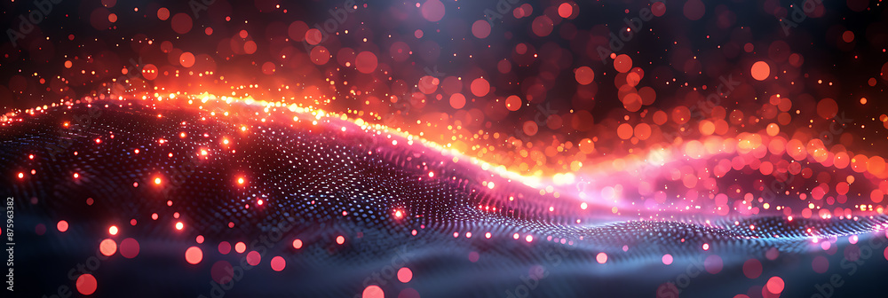Fototapete tech fusion: abstract patterns & high-tech backdrop