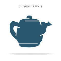 Vector symbol. Teapot icon illustration. Stock vector symbol illustration design.