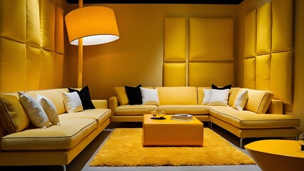 Beautiful Yellow Living Room