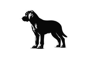 Dog silhouette vector illustration