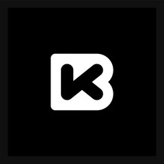 B and K logo. BK -  initials, monogram or logotype. Design element or icon.