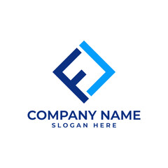 FL initial lettermark with the letter L is in the shape of forward arrow to represent futuristic think