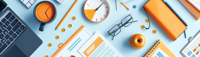 Elegant representation of risk management tools, hyper realistic, simple minimalist design, modern finance