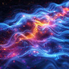 Obraz premium Vibrant Big Data Visualization Background