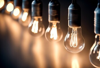abstract composite image lightbulbs building office light city against residential bulb built