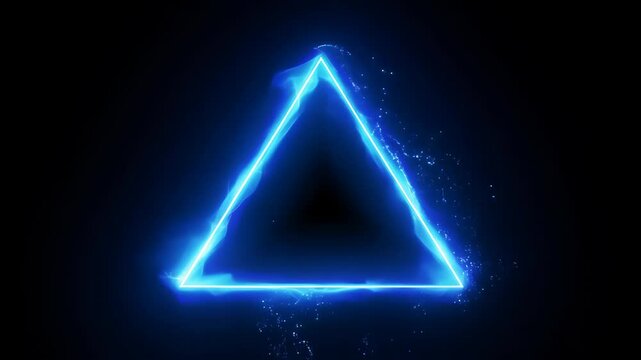 abstract glowing christmas tree,triangle