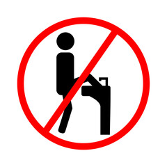 Do not wash feet in the sink.