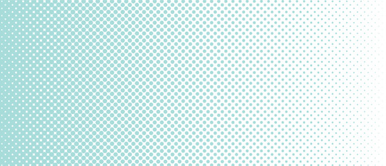 ハーフトーンの背景　ドット　パターン　ベクター　青　水色　緑