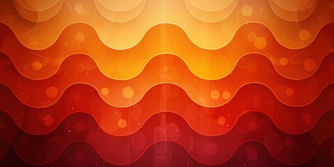 Fototapeta premium Abstract Orange And Red Wavy Background