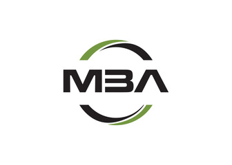 MBA logo design sports initial name business