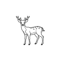 deer silhouette vector