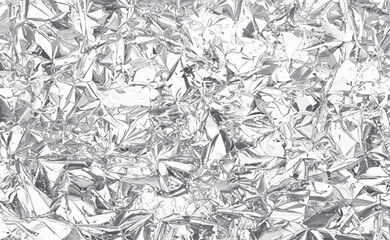 Abstract Textured Background, Crumpled Silver Foil Surface