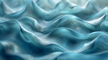 Obraz premium Futuristic AI Background: Abstract Banner, Blue-Green Palette