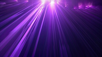 3D Render  Purple Rays of Light