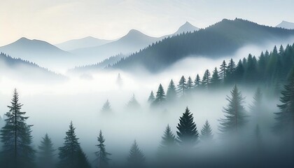 Fototapeta premium mountains in the morning
