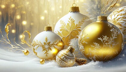 golden christmas ball