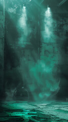 Dark green smoke background