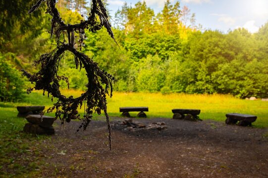 Saint John's Festival (Jonines, Saint John's Day, Ivana Kupala) is midsummer pagan folk festival celebrated all around Lithuania (Latvia, Estonia, Ukraine, Russia). Wreaths weaving