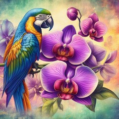 Obraz premium Parrot Bird background