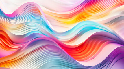 Obraz premium Abstract background with colorful wavy lines