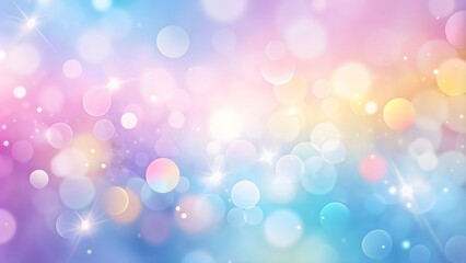 Obraz premium Pastel colorful gradient with bokeh light background