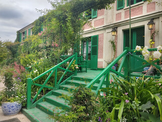 The picturesque House of the painter Claude Monet in Giverny, France and its incredible gardens