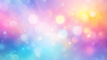 Obraz premium Pastel colorful gradient with bokeh light background