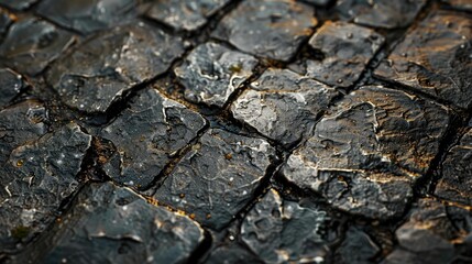 Fototapeta premium Cobblestone Path After Rain