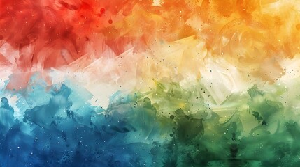 Celebrating India Independence Day: Illustration of Indian Flag background 