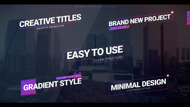 Modern Gradient Titles