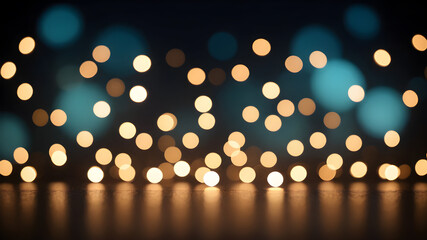  Artifical Intelligence generated bokeh abstract light background. Festive Background With