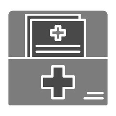Obraz premium Medical file Icon
