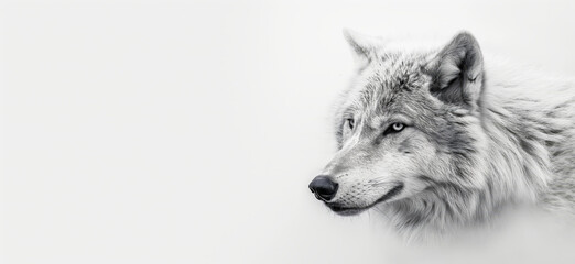 Fototapeta premium Wolf wallpaper. Wolf poster