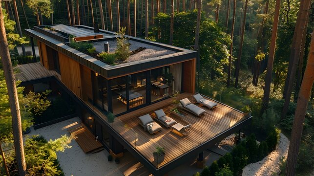 A modular house in the forest img