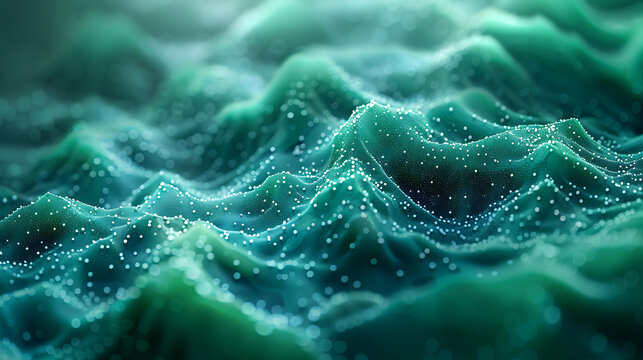 Stylized Big Data Background: Blue-Green Canvas for Analytics
